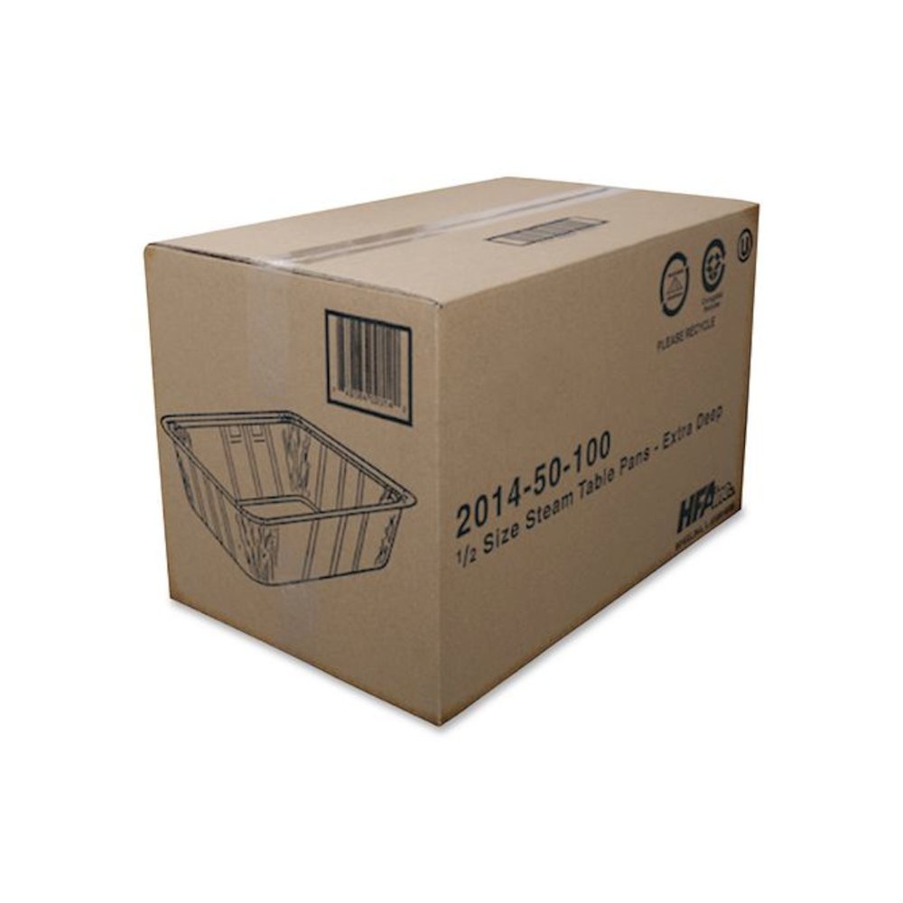 Aluminum Steam Table Pans, Half-Size Extra Deep, 4.19" Deep, 10.31 x 12.69, 100/Carton. Picture 5