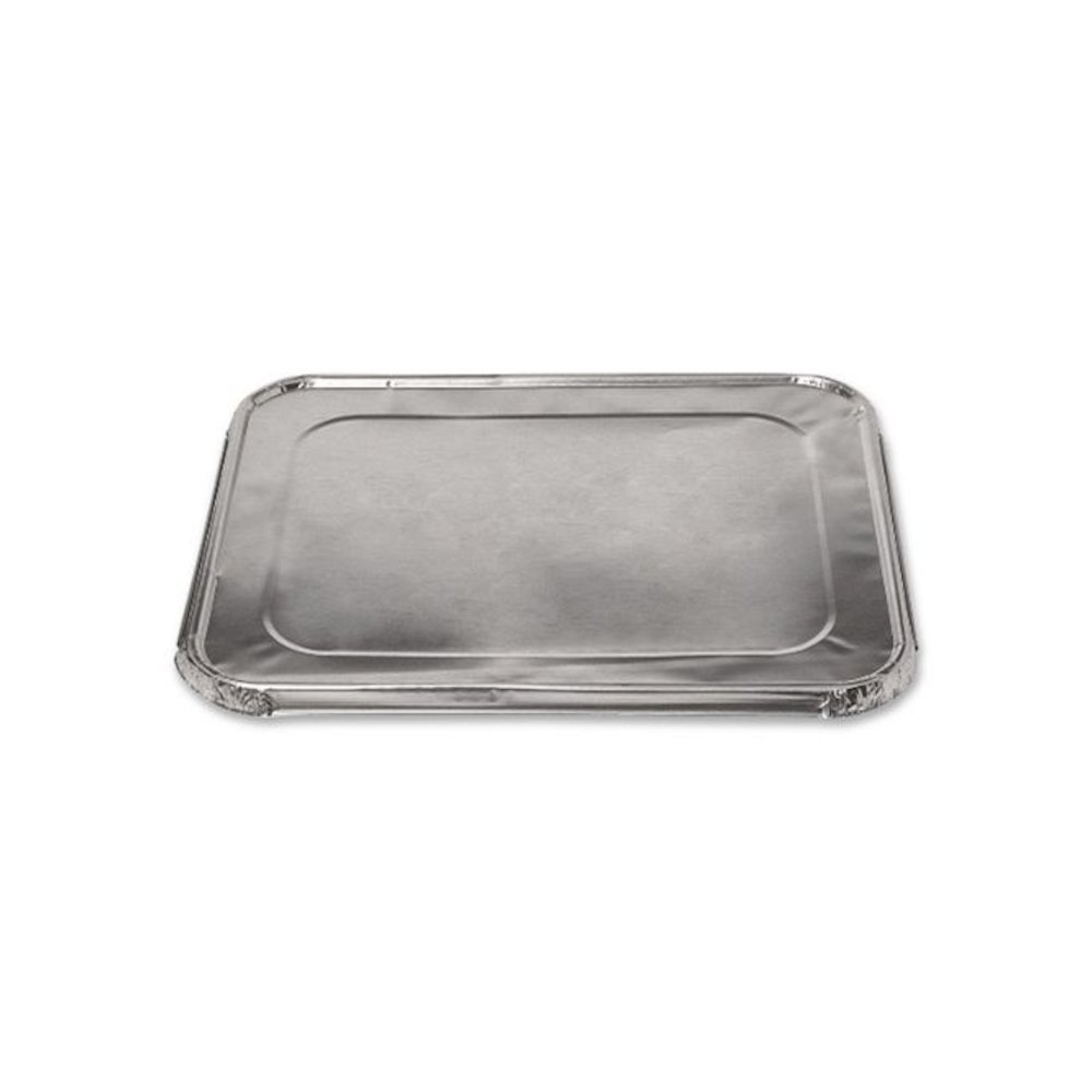 Steam Pan Foil Lids, Fits Half-Size Pan, 25 Gauge, 12.81 x 10.44, 100/Carton. Picture 2