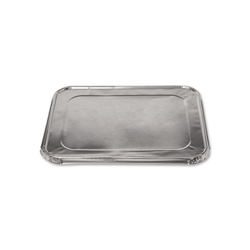 Steam Pan Foil Lids, Fits Half-Size Pan, 30 Gauge, 12.27 x 10.44, 100/Carton. Picture 3