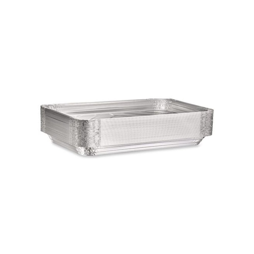Aluminum Steam Table Pans, Full-Size Shallow, 1.63" Deep, 12.19 x 20.75, 50/Carton. Picture 3