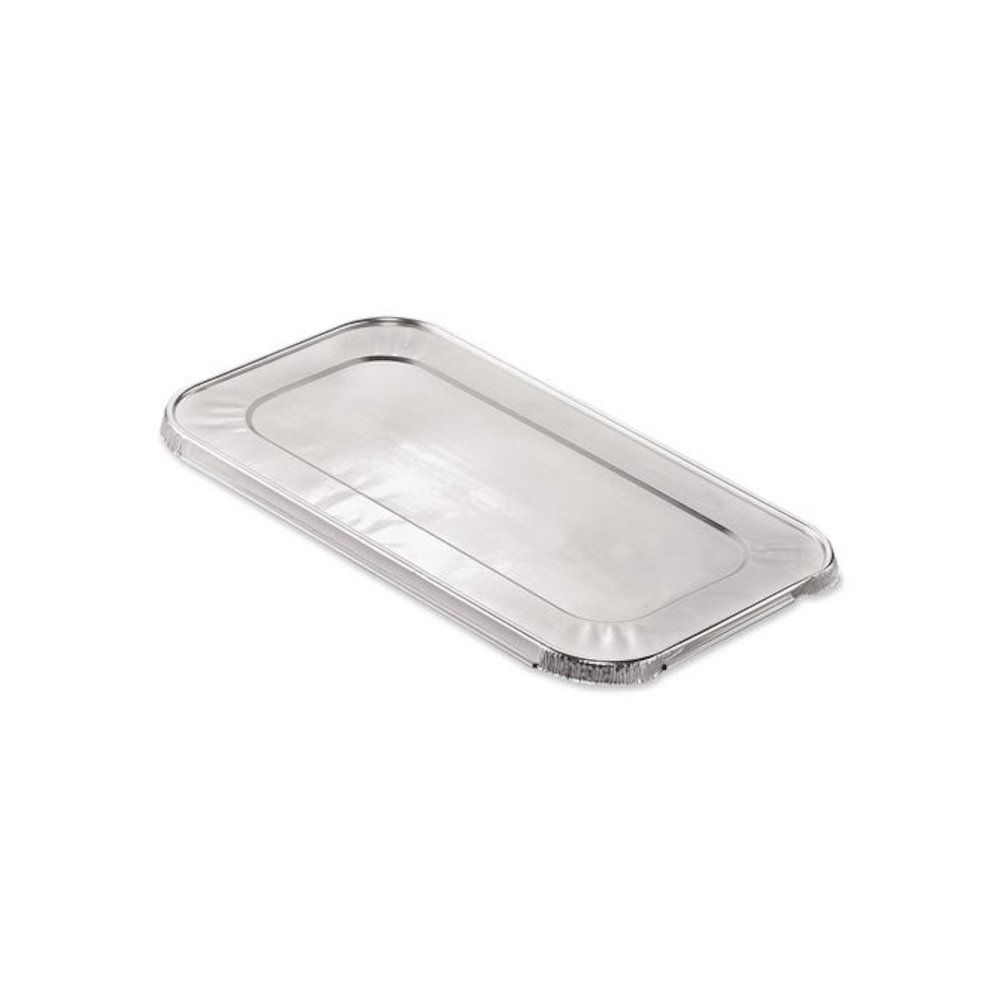 Steam Pan Foil Lids, Fits One-Third Size Pan, 0.5" Deep, 6.4 x 12.7, 200/Carton. Picture 2