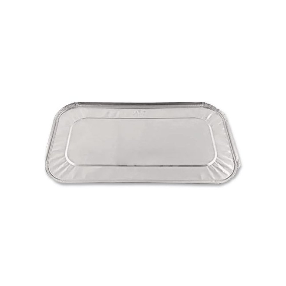 Steam Pan Foil Lids, Fits One-Third Size Pan, 0.5" Deep, 6.4 x 12.7, 200/Carton. Picture 3