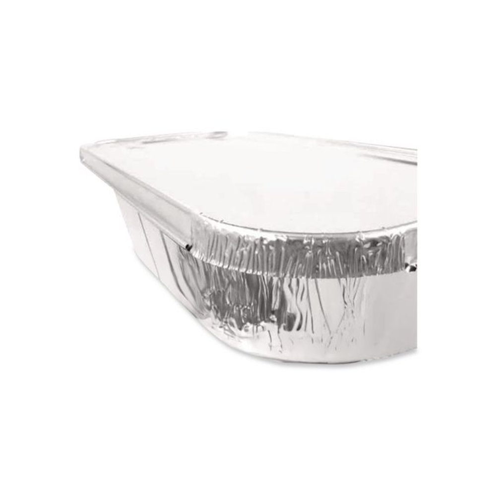 Steam Pan Foil Lids, Fits One-Third Size Pan, 0.5" Deep, 6.4 x 12.7, 200/Carton. Picture 4
