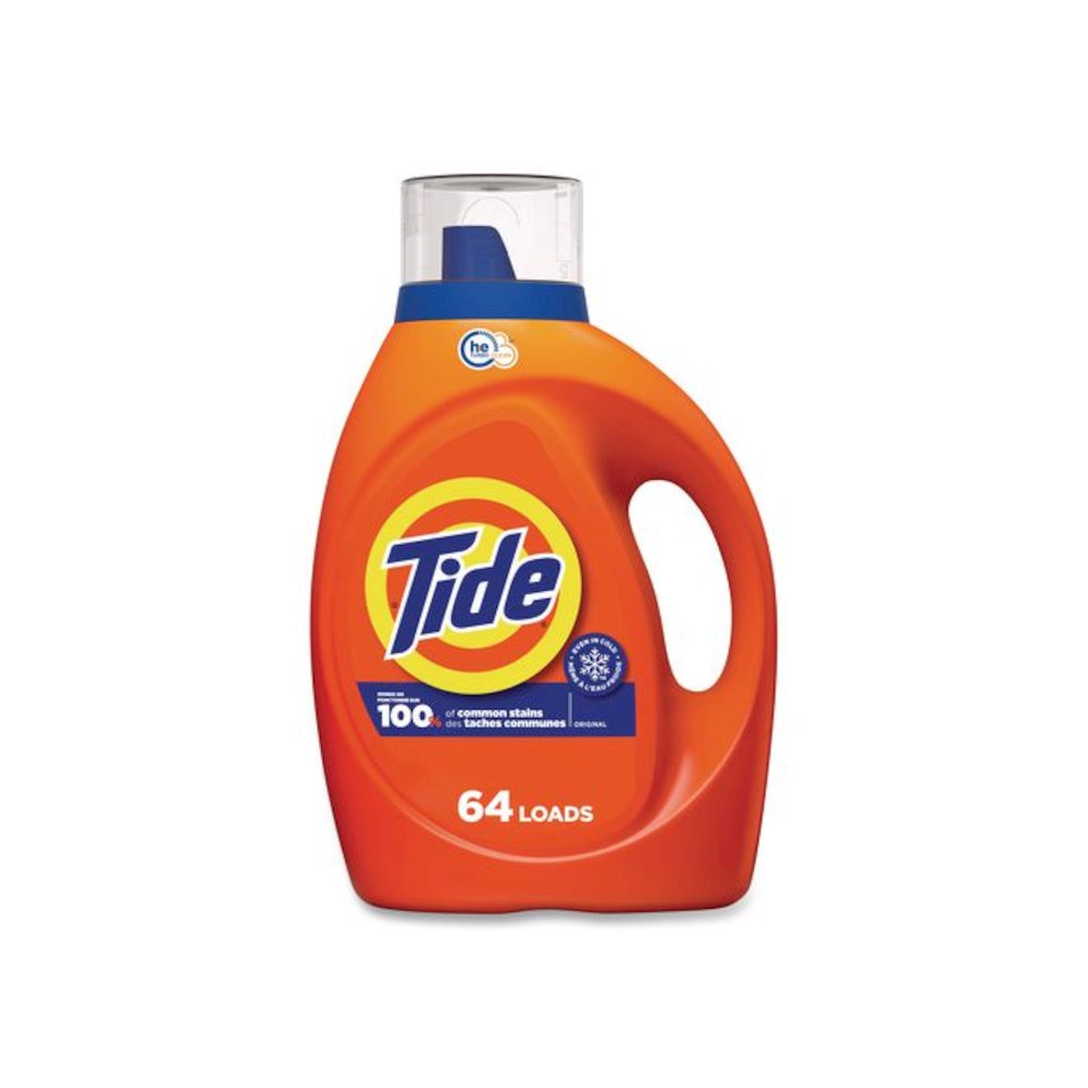 HE Laundry Detergent, Original Scent, Liquid, 64 Loads, 80 oz Bottle, 4/Carton. Picture 2