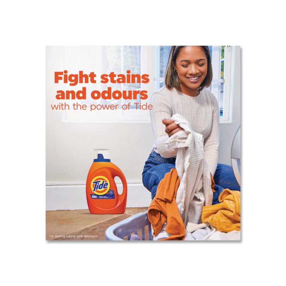 HE Laundry Detergent, Original Scent, Liquid, 64 Loads, 80 oz Bottle, 4/Carton. Picture 8