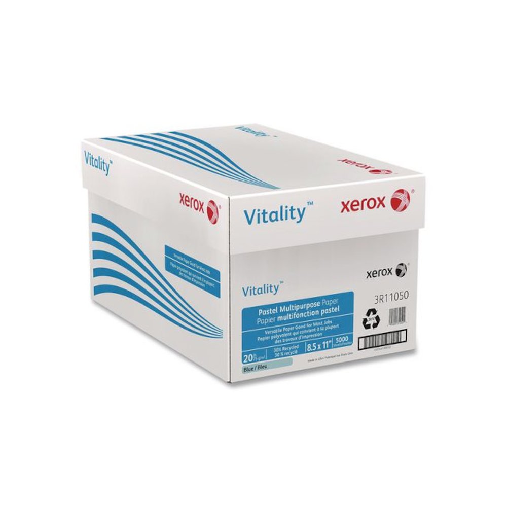 Multipurpose Pastel Colored Paper, 20 lb Bond Weight, 8.5 x 11, Blue, 500/Ream. Picture 3