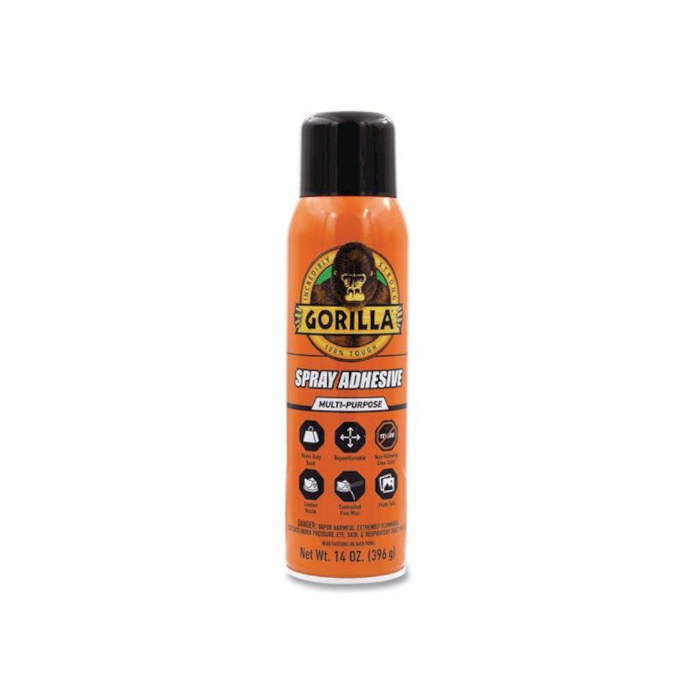 Spray Adhesive, 14 oz, Dries Clear. Picture 1