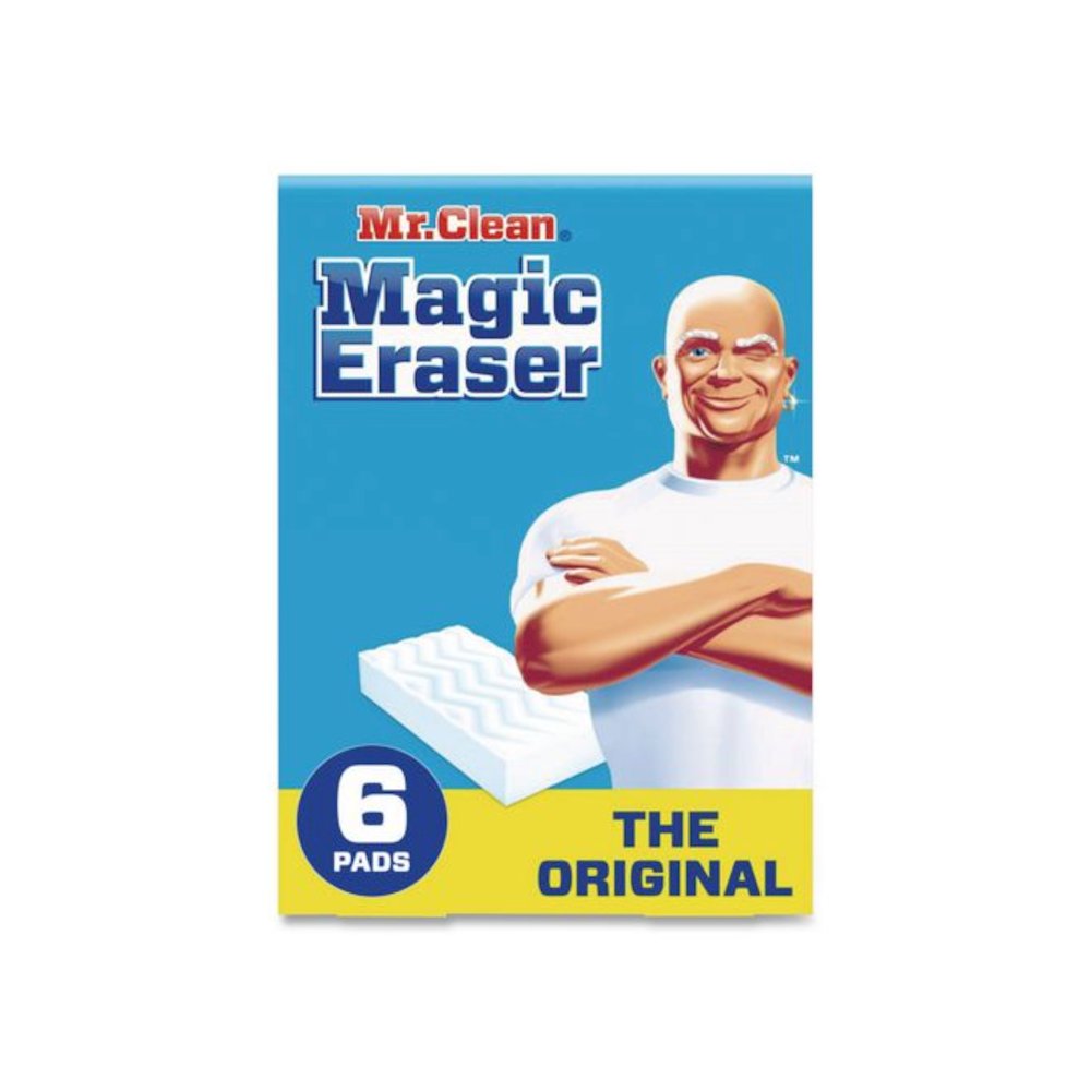 Magic Eraser, 2.2 x 4.6, 0.6" Thick, White, 6/Pack, 6 Packs/Carton. Picture 2
