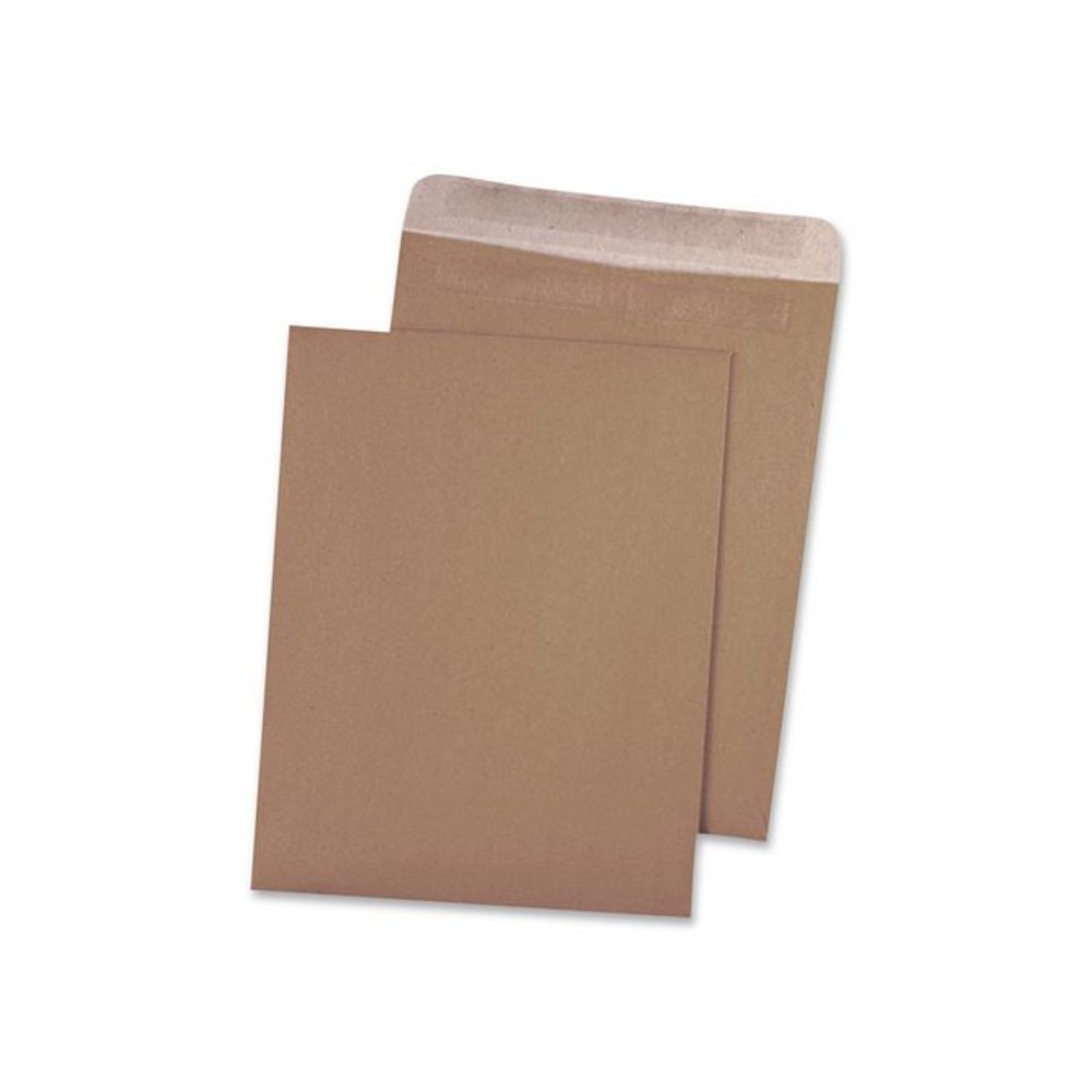 Recycled Brown Kraft Redi-Seal Envelope, #10 1/2, Cheese Blade Flap, Redi-Seal Adhesive Closure, 9 x 12, Brown Kraft, 100/Box. Picture 3