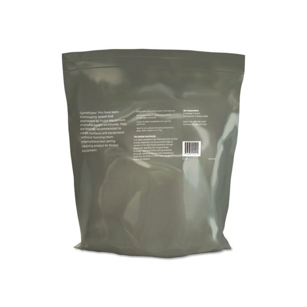 Gym Wipes Professional, 1-Ply, 6 x 8, Unscented, White, 700/Pack, 4 Packs/Carton. Picture 3