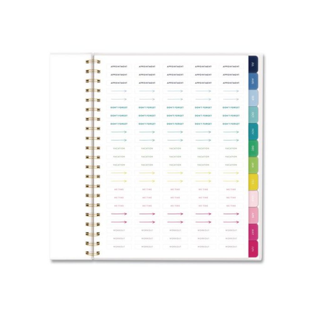 Simplified Planner by Emily Ley: Academic Weekly/Monthly Book, 11 x 8.5, Lilac Plaid Cover, 12-Month: July 2025 to June 2026. Picture 6