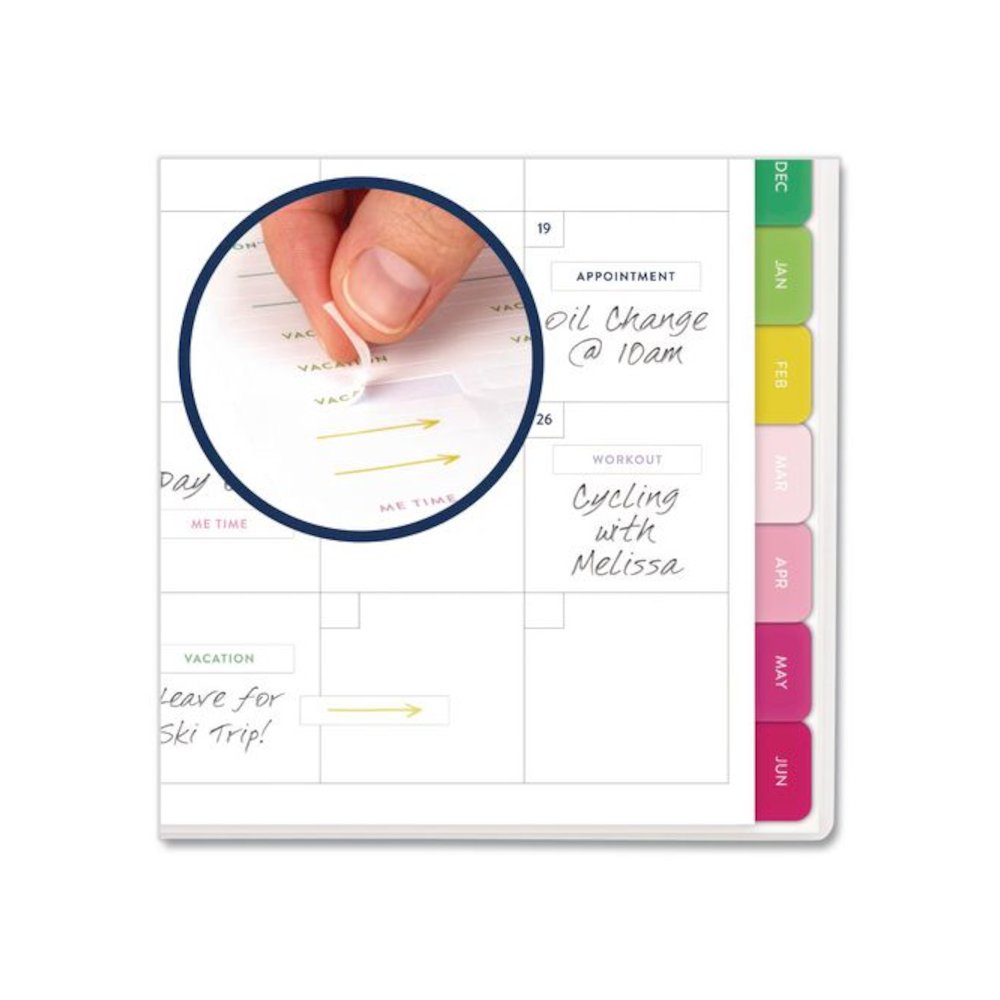 Simplified Planner by Emily Ley: Academic Weekly/Monthly Book, 11 x 8.5, Lilac Plaid Cover, 12-Month: July 2025 to June 2026. Picture 7