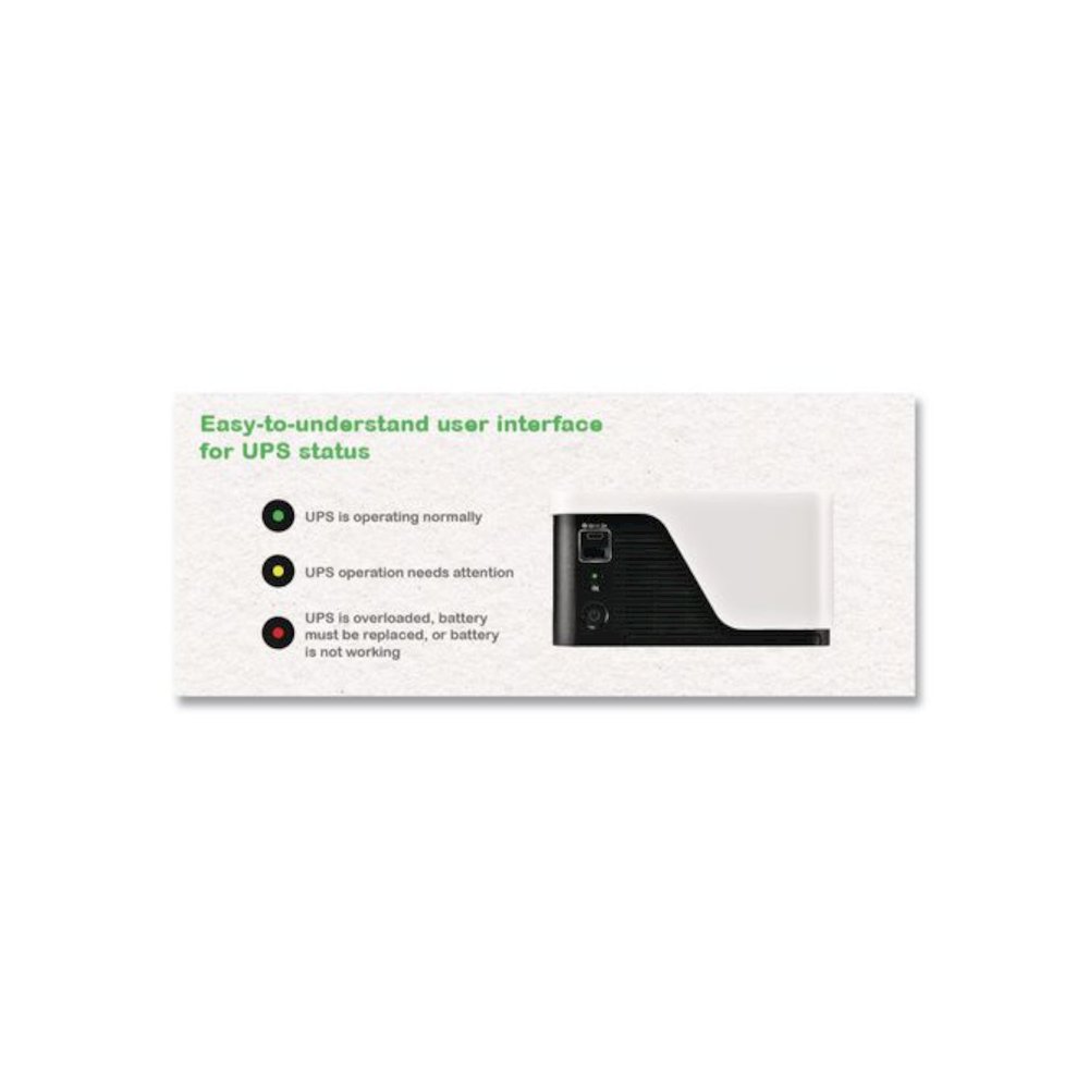 Back-UPS BE900G3 Battery Backup System, 8 Outlets, 900 VA, 490 J. Picture 5