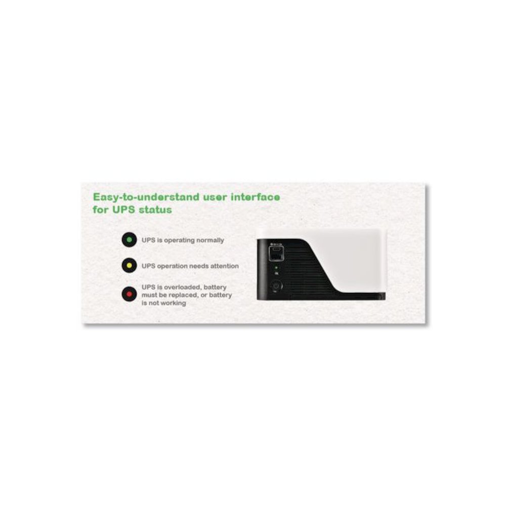 Back-UPS BE1050G3 Battery Backup System, 8 Outlets, 1,050 VA, 490 J. Picture 4