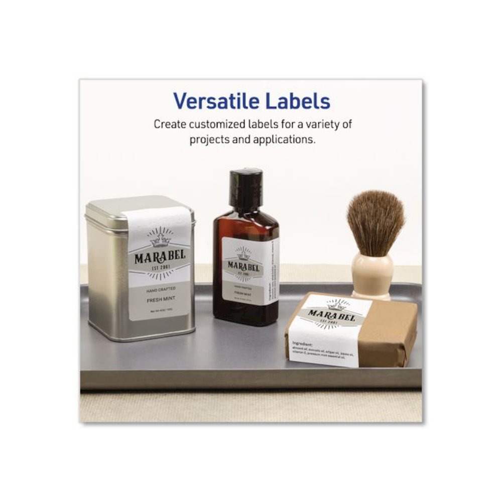 Rectangular Labels with Sure Feed Technology, Inkjet/Laser, 2 x 3, Matte White, 8 Labels/Sheet, 25 Sheets/Pack. Picture 3