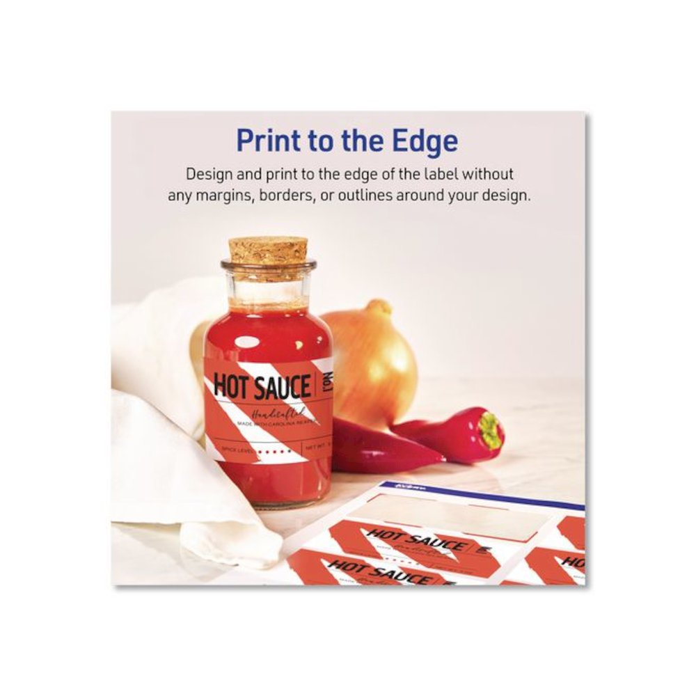 Rectangular Labels with Sure Feed Technology, Inkjet/Laser, 2 x 3, Matte White, 8 Labels/Sheet, 25 Sheets/Pack. Picture 9