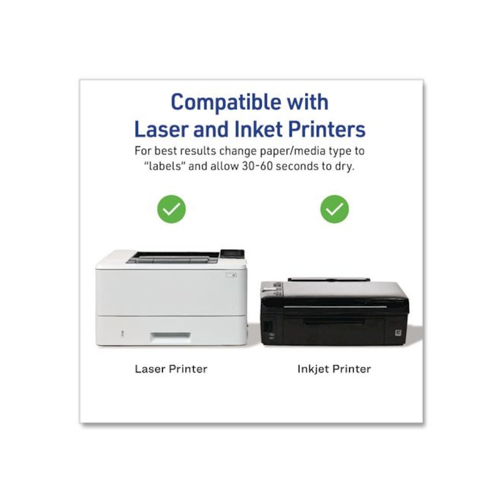 Matte Clear Address Labels with Sure Feed Technology, Inkjet/Laser, 1.33 x 4, 14/Sheet, 10 Sheets/Pack. Picture 7