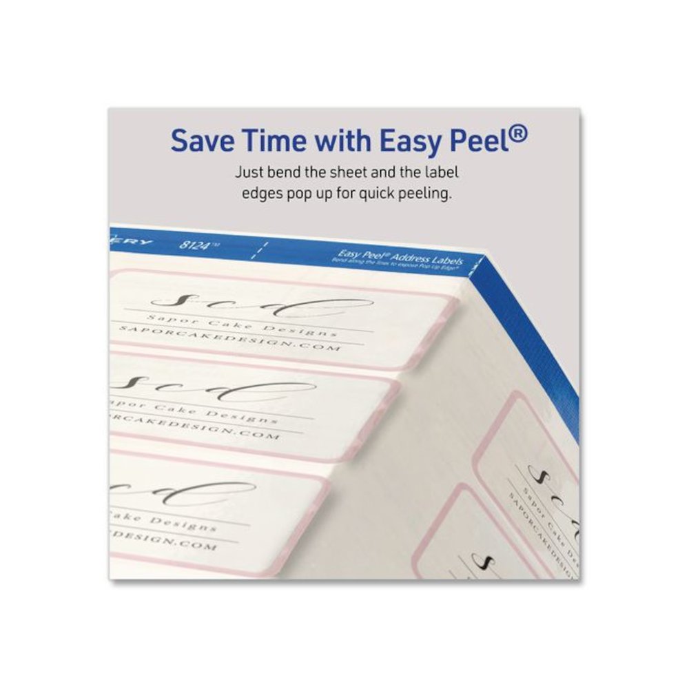 Matte Clear Address Labels with Sure Feed Technology, Inkjet/Laser, 1.33 x 4, 14/Sheet, 10 Sheets/Pack. Picture 8
