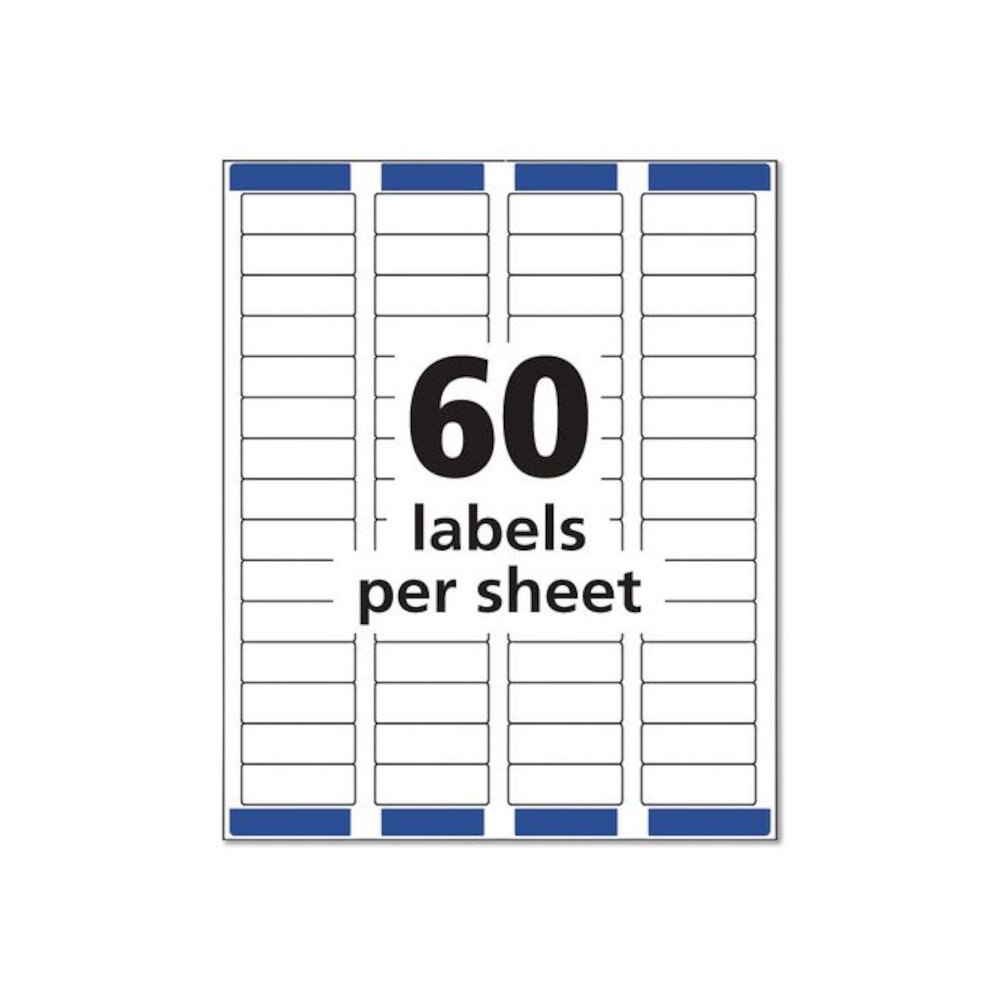 Easy Peel Return Address Labels with Sure Feed Technology, Inkjet, 0.66 x 1.75, Matte Clear, 60/Sheet, 10 Sheets/Pack. Picture 5