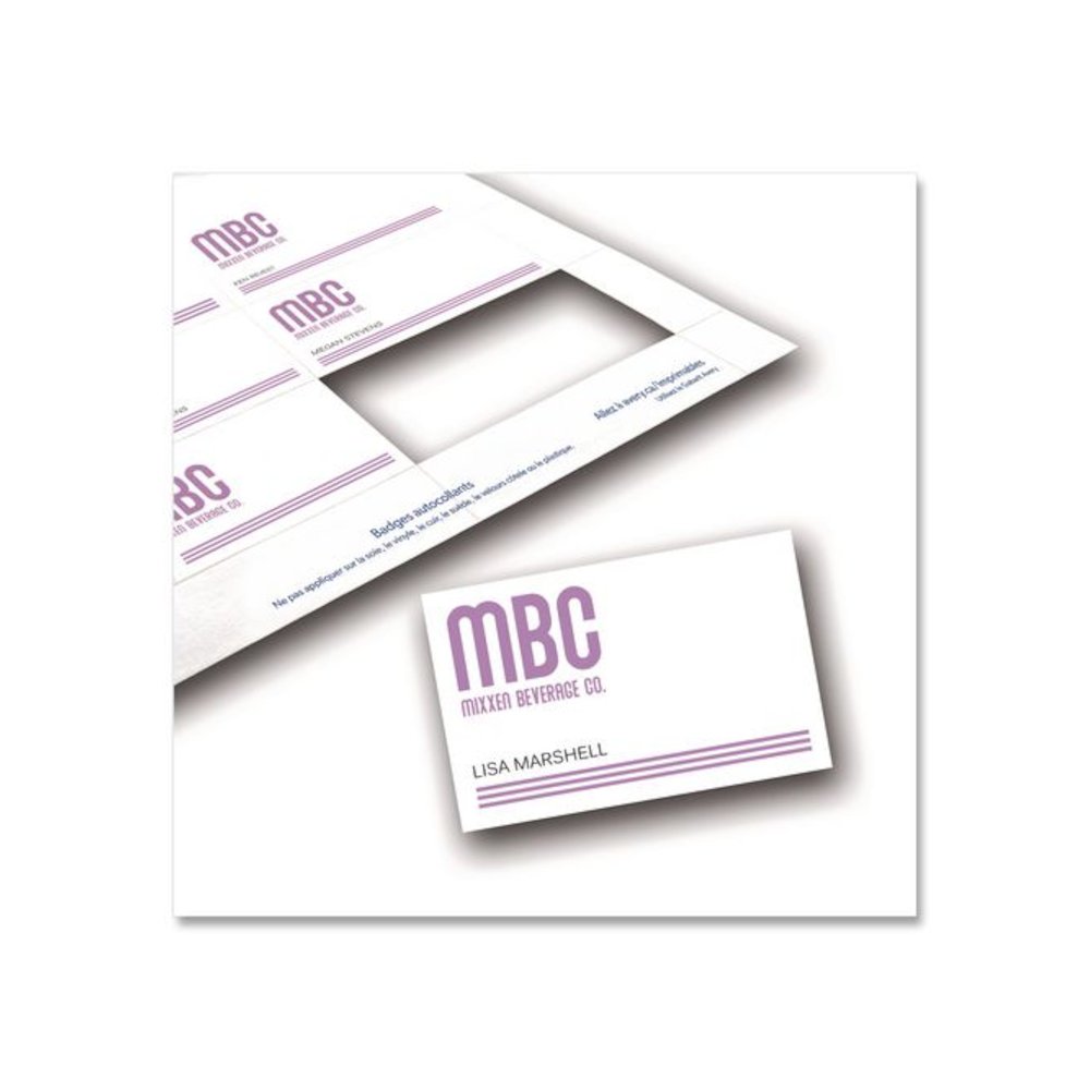 Name Badge Insert Refills, Horizontal, 3 x 4, White, 600/Pack. Picture 2