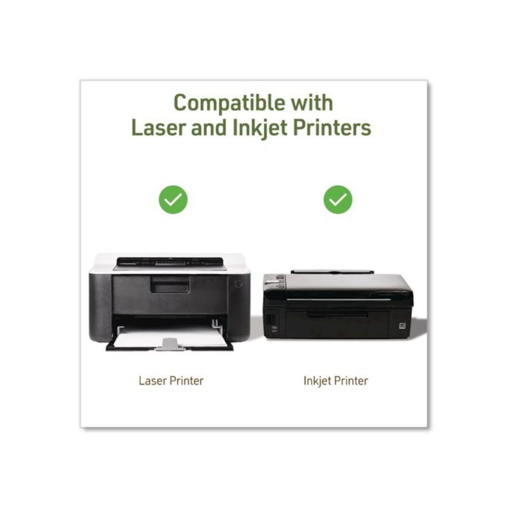 EcoFriendly Recycled Shipping Labels, Inkjet/Laser, 8.5 x 11, White, 1/Sheet, 10/Pack. Picture 7