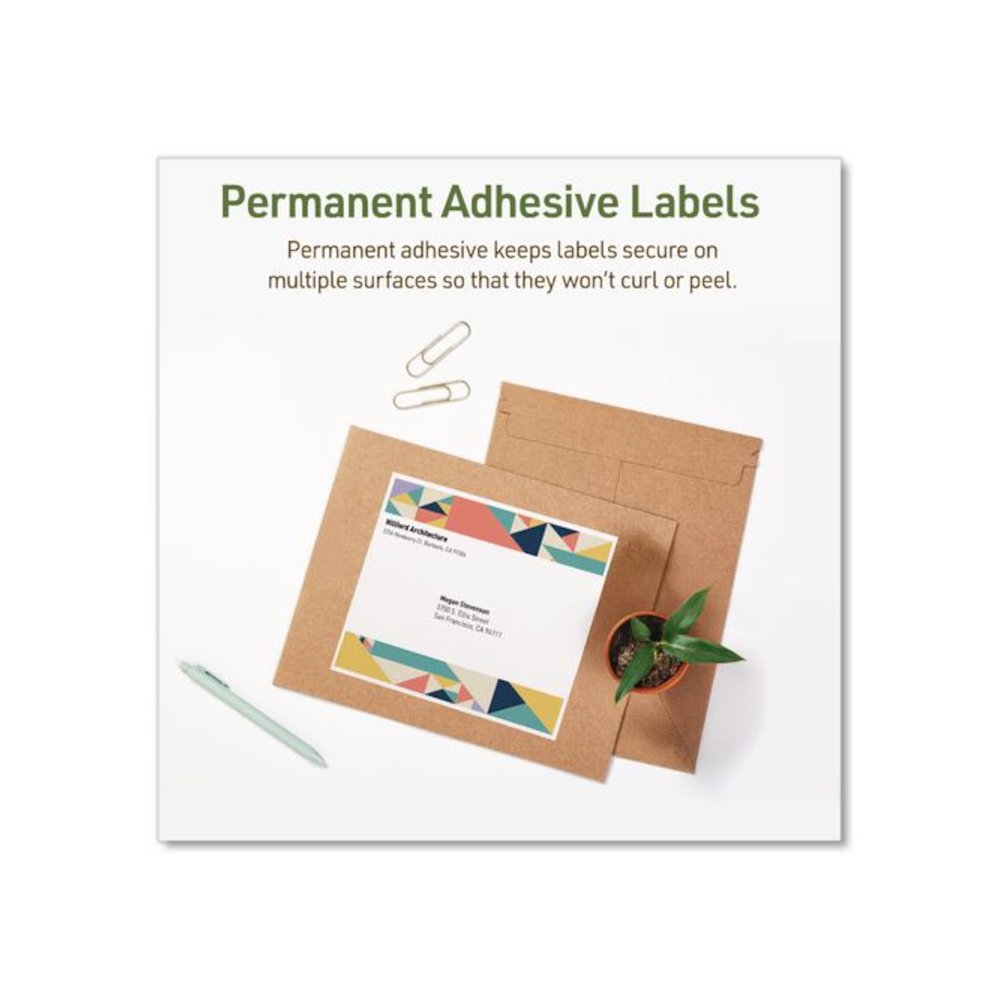 EcoFriendly Recycled Shipping Labels, Inkjet/Laser, 8.5 x 11, White, 1/Sheet, 10/Pack. Picture 8