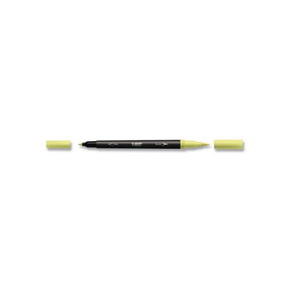 Intensity Fineliner Dual Tip Felt Pen, Stick, Fine 0.7 mm Bullet, Variable Brush, Assorted Pastel Ink/Barrel Colors, 6/Pack. Picture 8