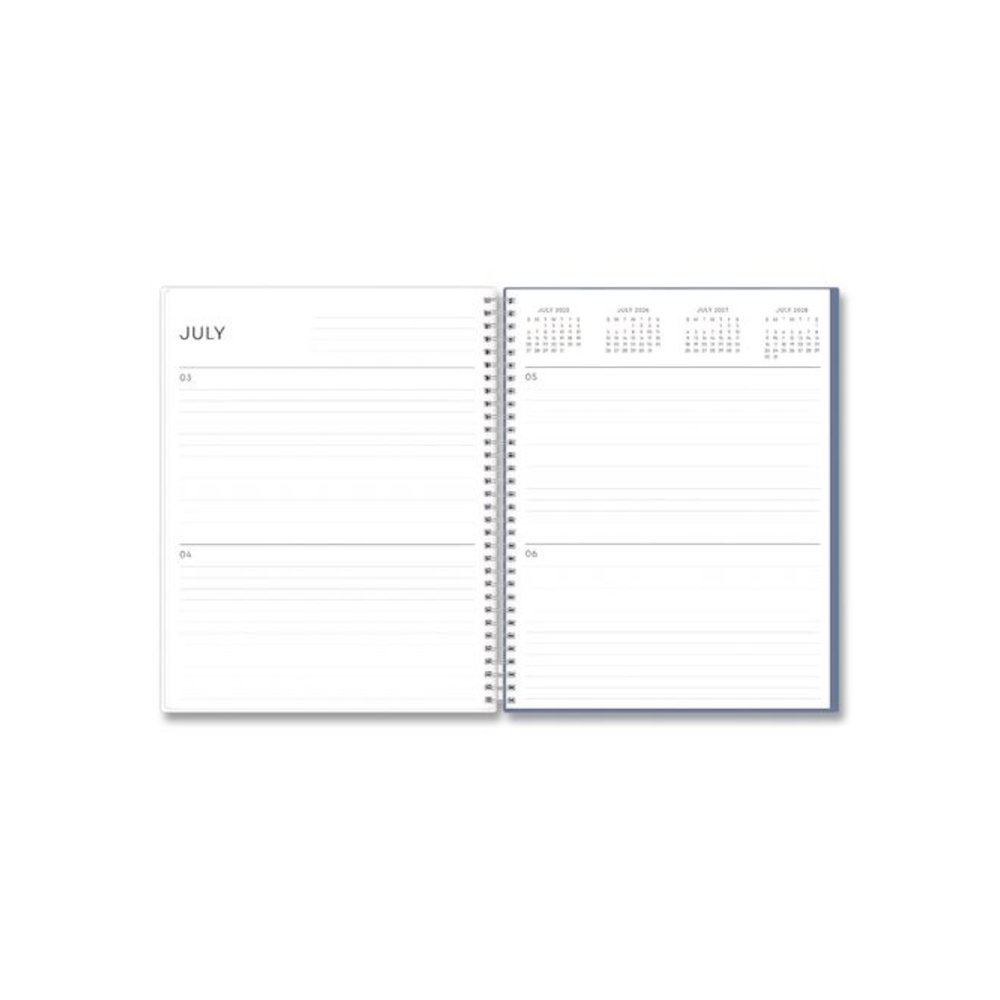 Tanya Blue Academic Year Daily Planner, Abstract Artwork, 11 x 8.5, Multicolor Cover, Supports Four Academic Years: 2025-2028. Picture 2