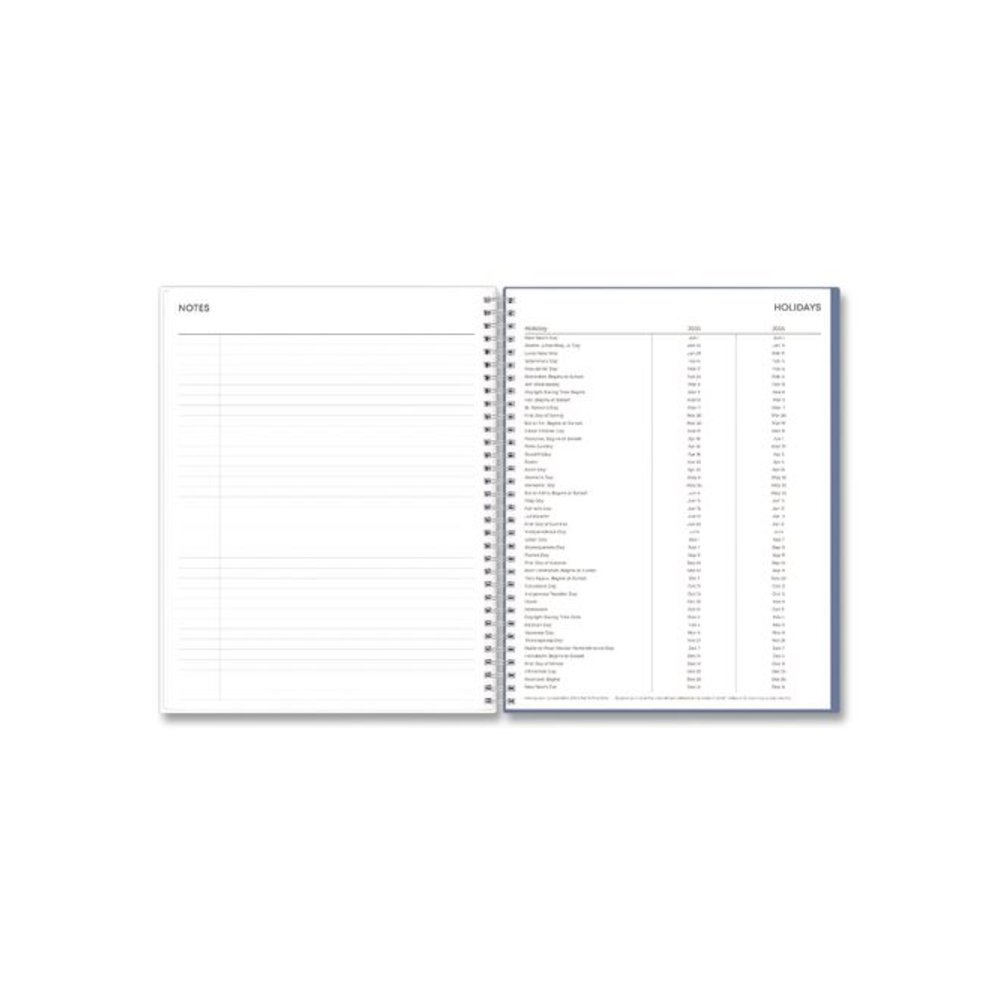 Tanya Blue Academic Year Daily Planner, Abstract Artwork, 11 x 8.5, Multicolor Cover, Supports Four Academic Years: 2025-2028. Picture 7