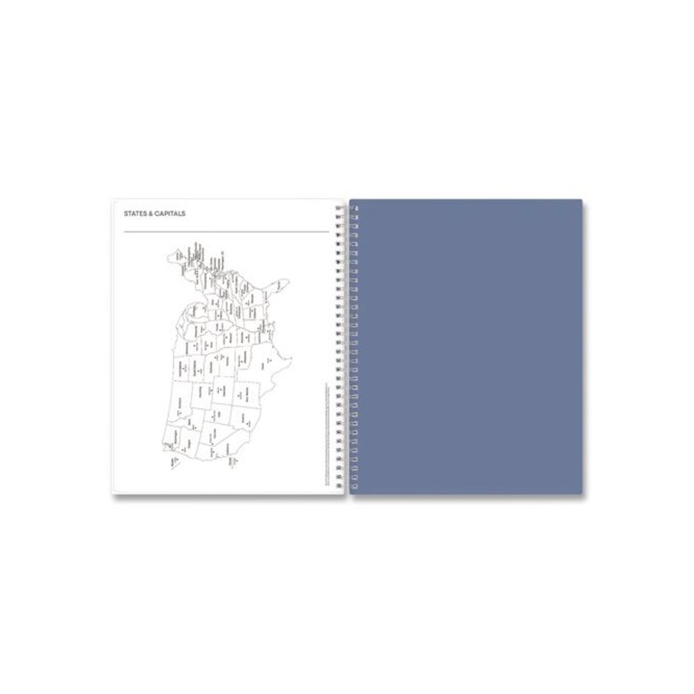 Tanya Blue Academic Year Daily Planner, Abstract Artwork, 11 x 8.5, Multicolor Cover, Supports Four Academic Years: 2025-2028. Picture 8