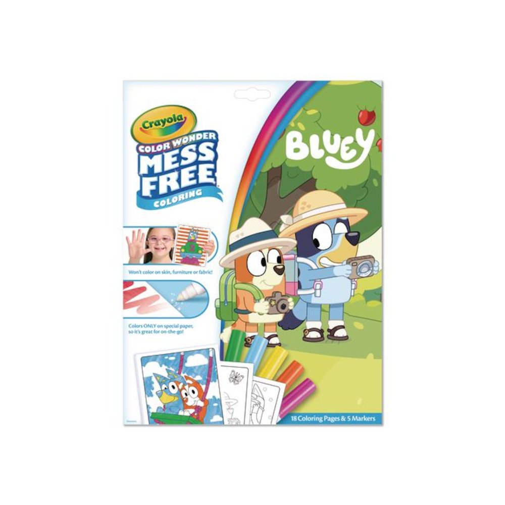 Color Wonder Bluey Coloring Book, Ages 3 and Up, 18 Pages. Picture 1