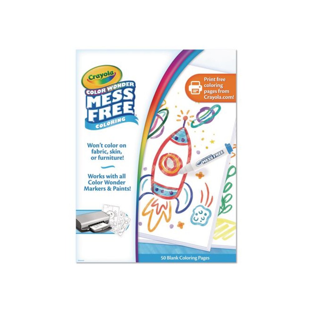 Color Wonder Blank Coloring Book, Ages 3 and Up, 50 Pages. Picture 1