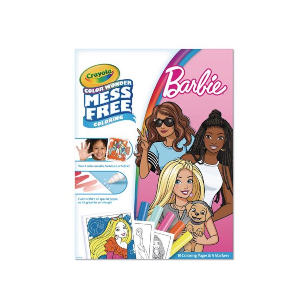 Color Wonder Barbie Coloring Pad and Markers, Ages 3 and Up, 18 Pages. Picture 1