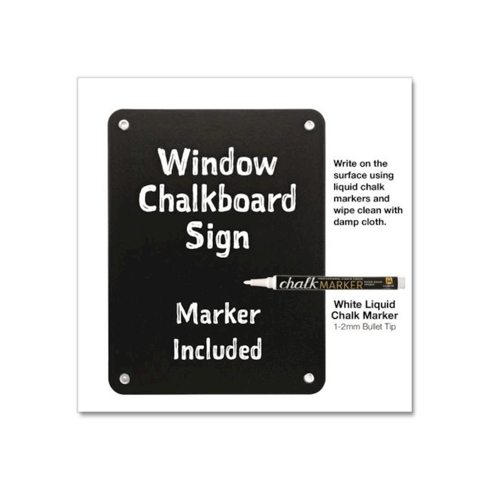 Window Chalkboard, Black Surface, 10.5 x 14. Picture 4