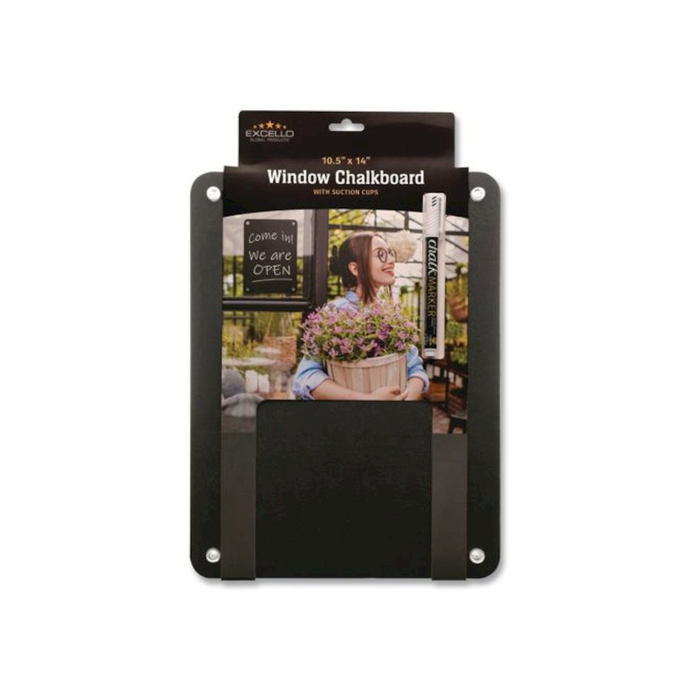 Window Chalkboard, Black Surface, 10.5 x 14. Picture 1