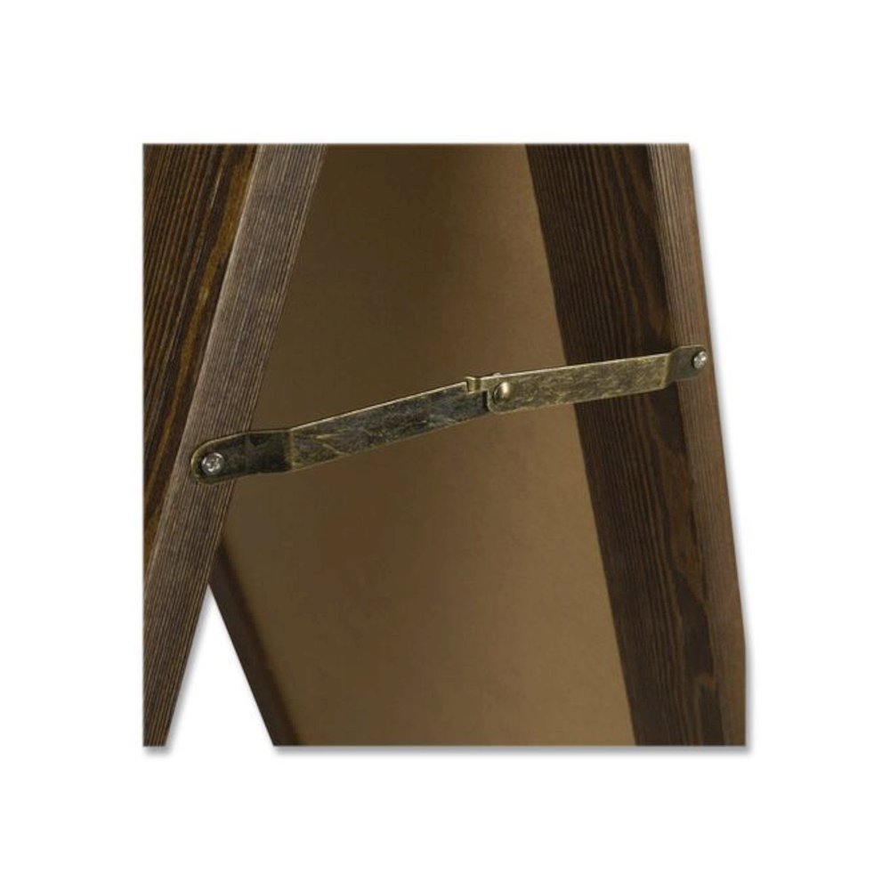 Indoor/Outdoor A-Frame Sidewalk Sign, Black 18 x 29 Surface, Brown Frame, 22 x 25 x 40. Picture 6