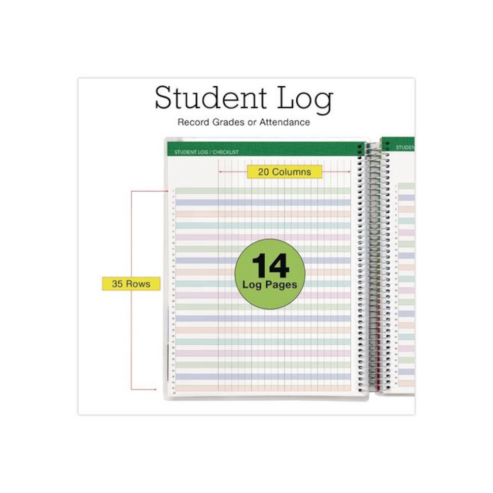 Deluxe Seasons Tree Weekly/Monthly Lesson Planner, 7 Classes, Multicolor Cover, 11 x 8.5, 13-Month: Aug 2025 to Aug 2026. Picture 6