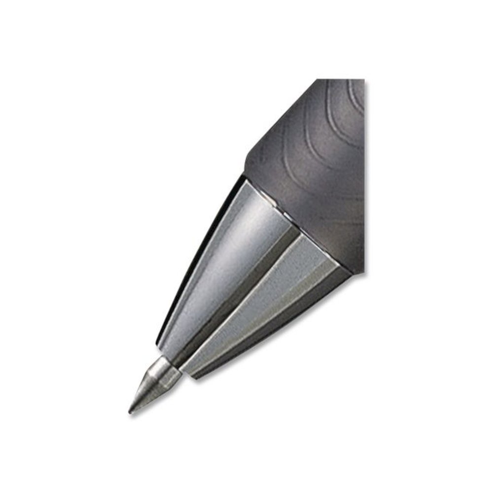 EnerGel RTX Deluxe Gel Pen, Retractable, Medium 0.7 mm, Black Ink, Silver/Black Barrel, Dozen. Picture 6