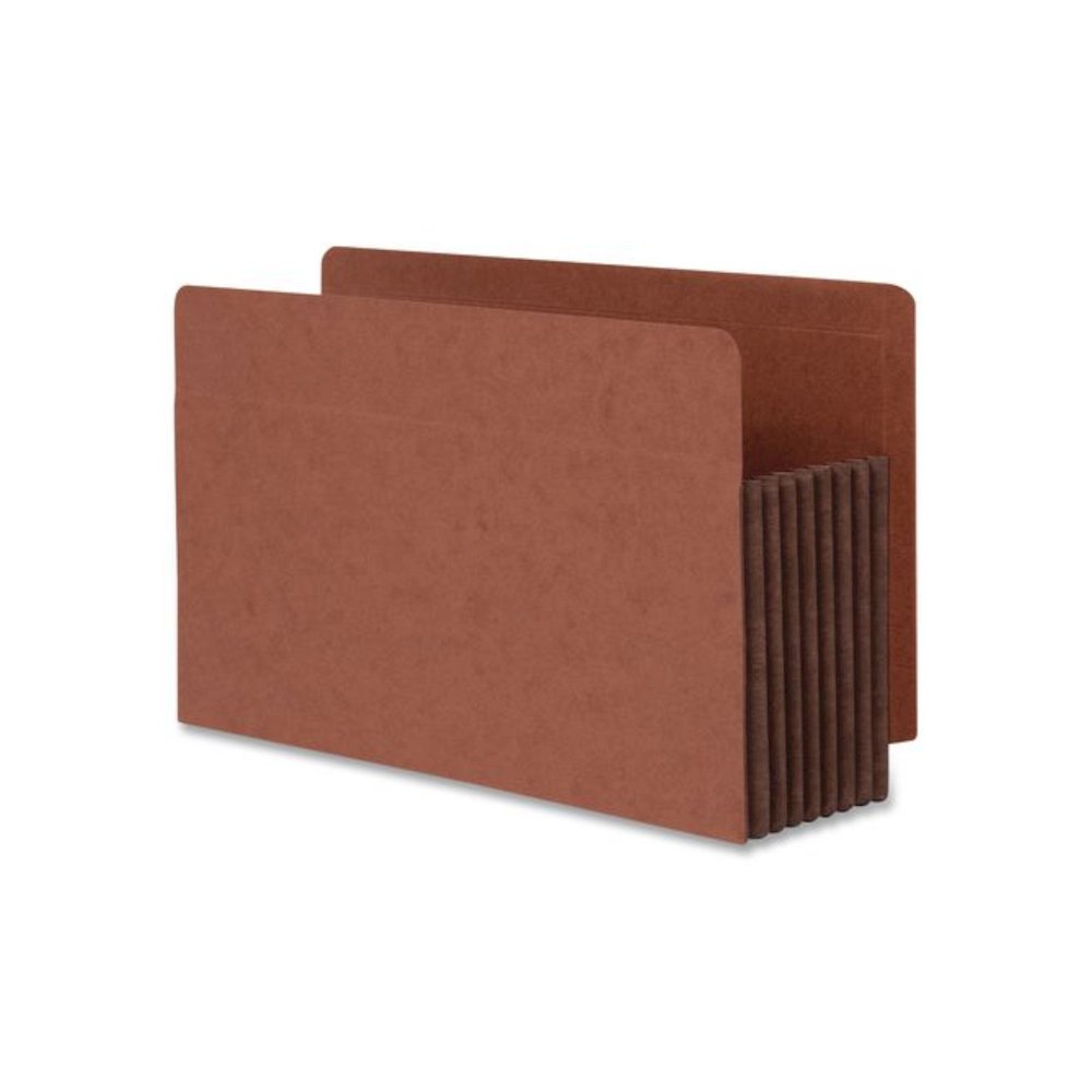 End Tab File Pocket, 7" Expansion, Legal Size, 5/Box. Picture 1