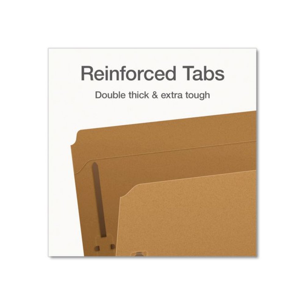 Kraft Fastener Folders, Straight Tab, Expands 0.75", 2 Fasteners, Letter Size, Kraft, 50/Box. Picture 5