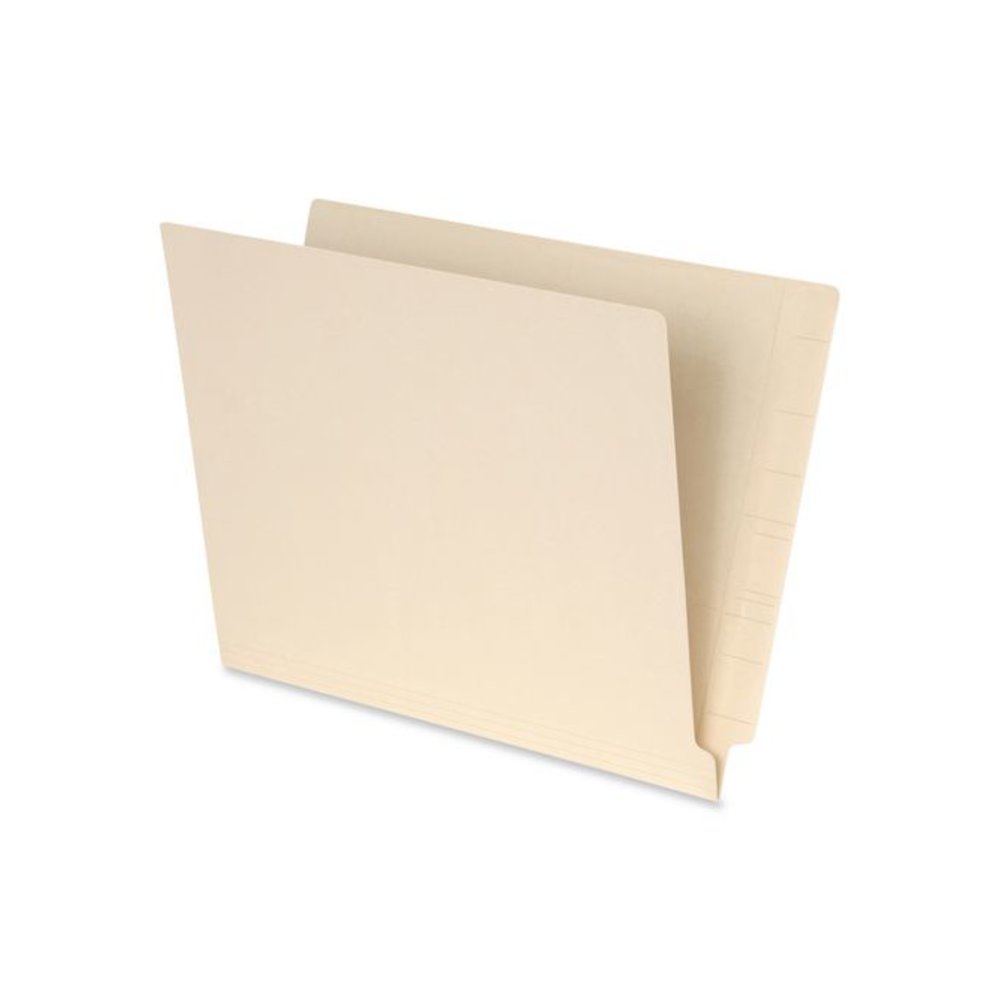 Manila End Tab Folders, Straight Tabs, Letter Size, 0.75" Expansion, Manila, 100/Box. Picture 1