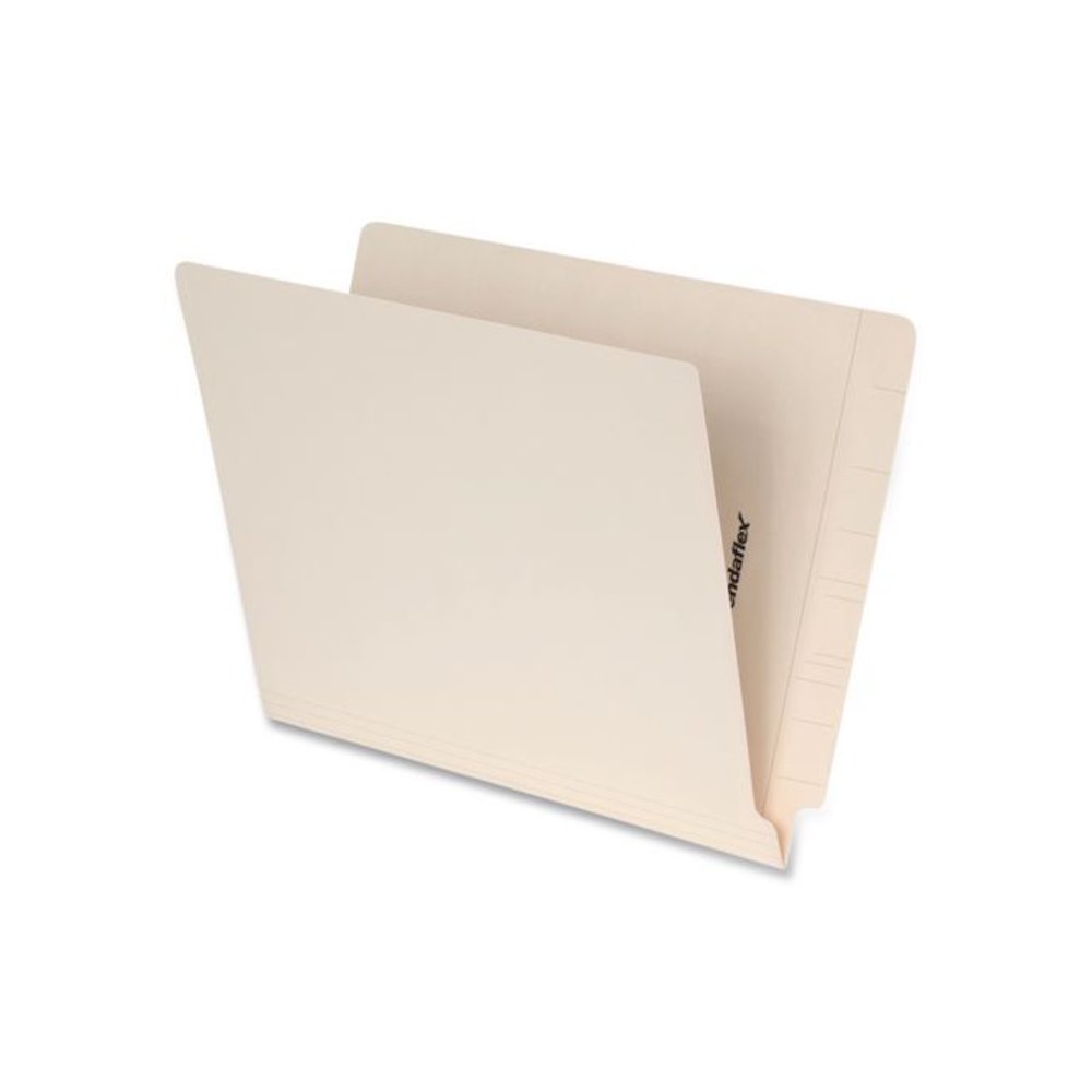 Manila End Tab Folders, Straight Tabs, Letter Size, 0.75" Expansion, Manila, 50/Box. Picture 1