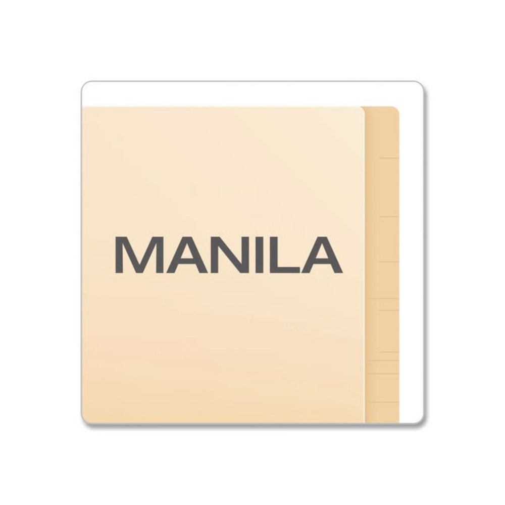 Manila End Tab Folders, Straight Tabs, Legal Size, Manila, 100/Box. Picture 5