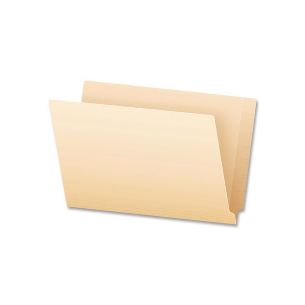 Manila End Tab Folders, Straight Tabs, Legal Size, Manila, 100/Box. Picture 1