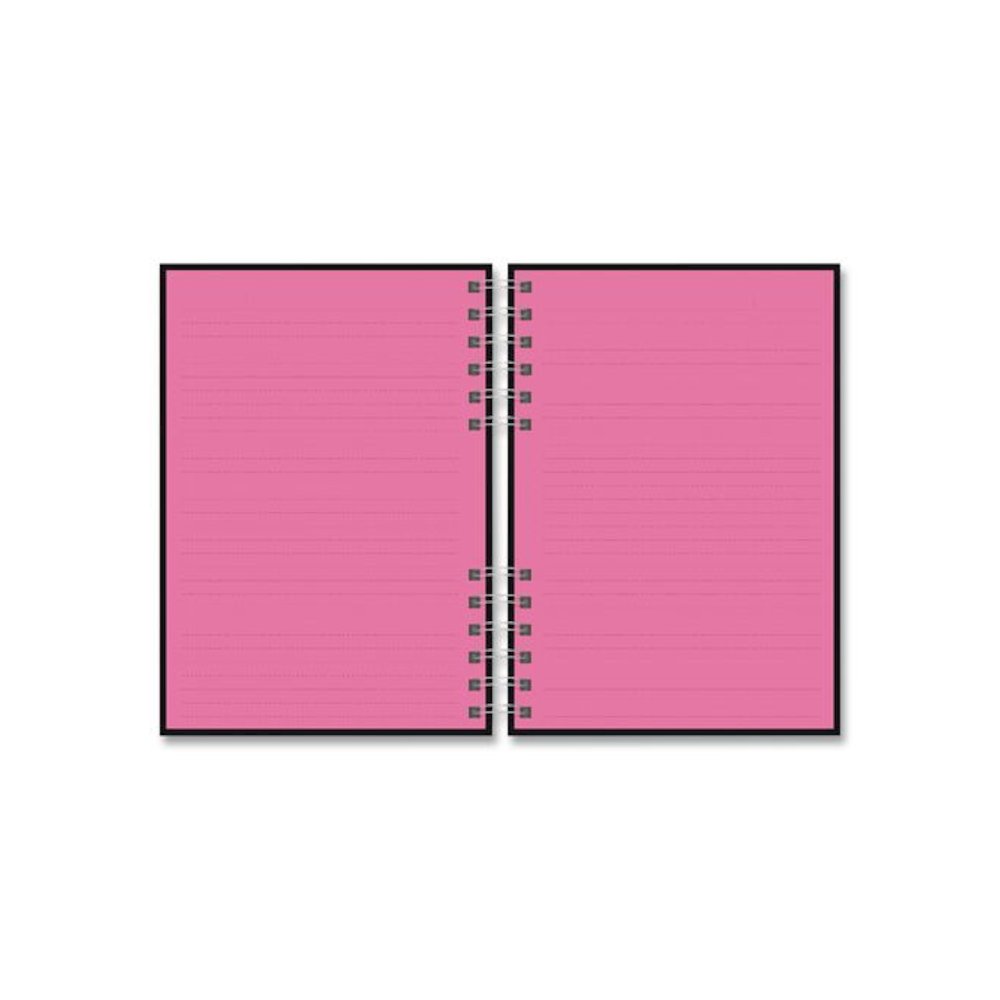 Twin-Wire Journal, Open Diary Format, Assorted Cover Colors, (90) Assorted Color 8.5 x 6.5 Sheets, 2/Pack. Picture 3