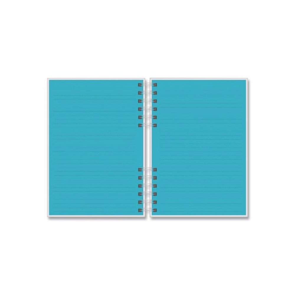 Twin-Wire Journal, Open Diary Format, Assorted Cover Colors, (90) Assorted Color 8.5 x 6.5 Sheets, 2/Pack. Picture 6