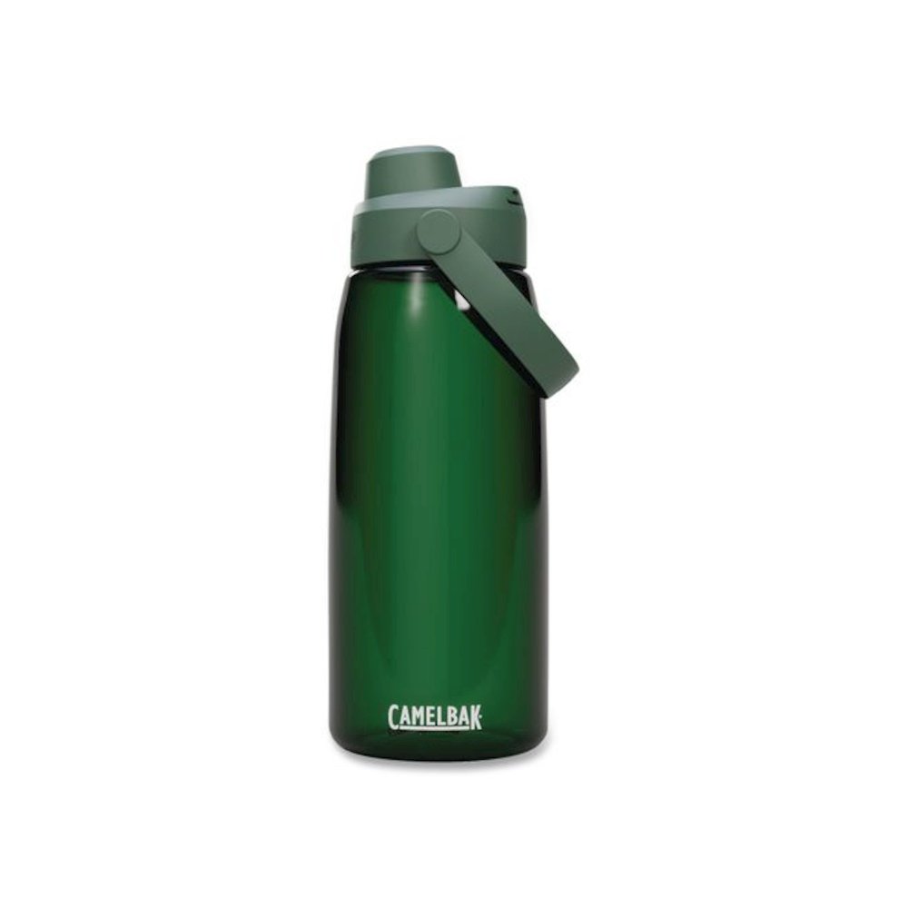 Thrive Chug Plastic Water Bottle, 32 oz, Forest Green. Picture 1