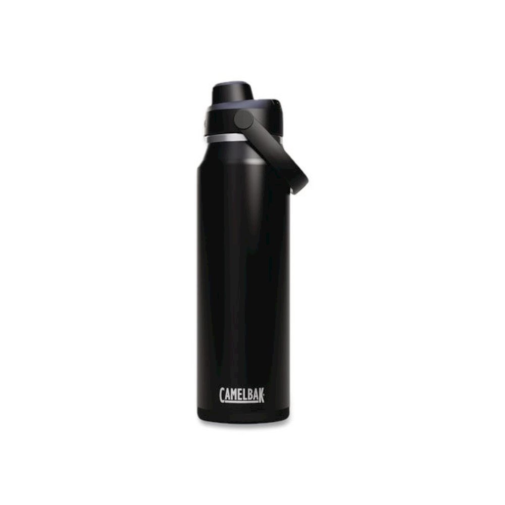 Thrive Chug Vacuum Insulated Stainless Steel Water Bottle, 32 oz, Black. Picture 1