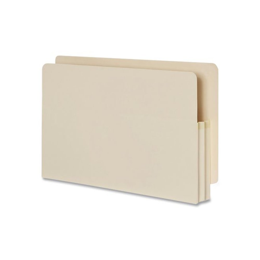 Manila Reinforced File Pocket, 1.75" Expansion, Legal Size, Manila, 25/Box. Picture 1