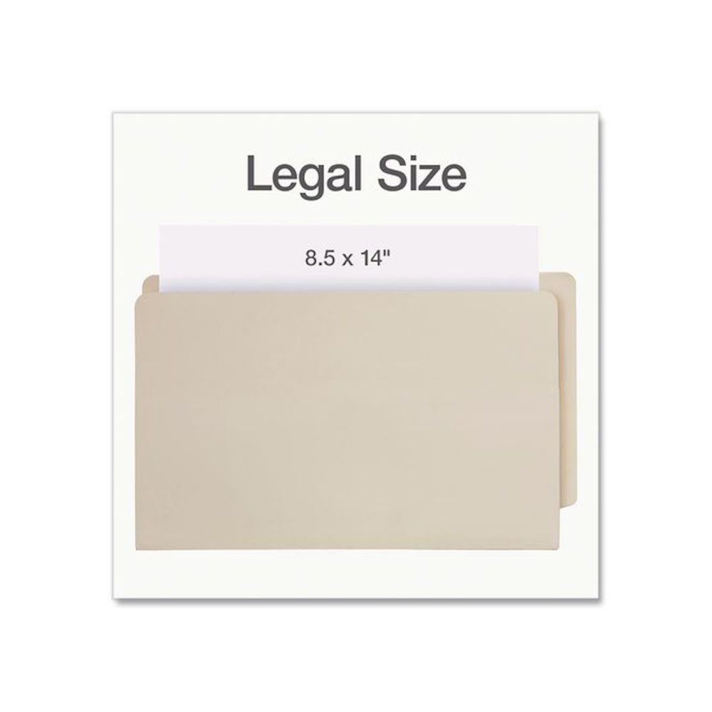 Manila Reinforced File Pocket, 1.75" Expansion, Legal Size, Manila, 25/Box. Picture 3